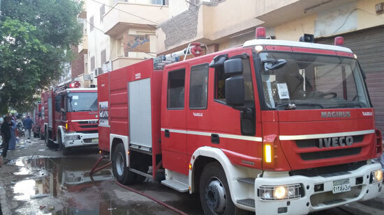 بالصور..كنيسة مارجرجس بعد حرقها بالأقصر