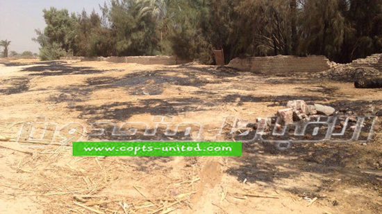  بالصور..التعدي علي مدافن أقباط التتالية والقبض علي ٤ من الأهالي
