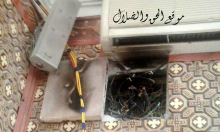 بالصور السيده العذراء تنقذ كنيستها بالمنيا من كارثه اثناء القداس