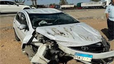 إنقلاب سيارة النائب نادر يوسف بعد توصيل أسرته للاحتفال بعيد الشعانين