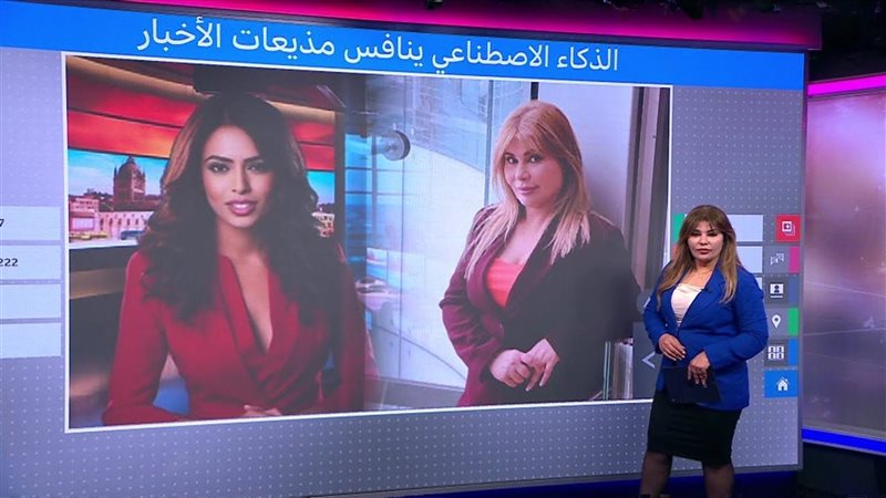 مذيعات الذكاء الاصطناعي