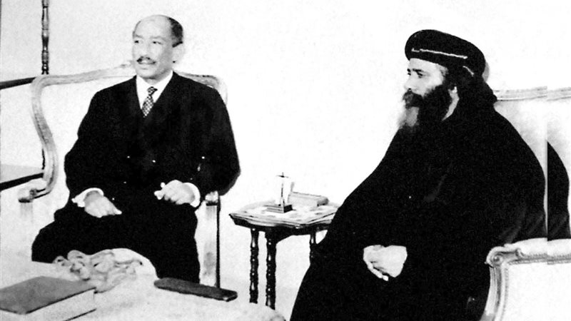 البابا شنودة والسادات