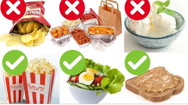 وجبات وأطعمة لا تدخل