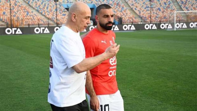 محمد صلاح في تدريبات