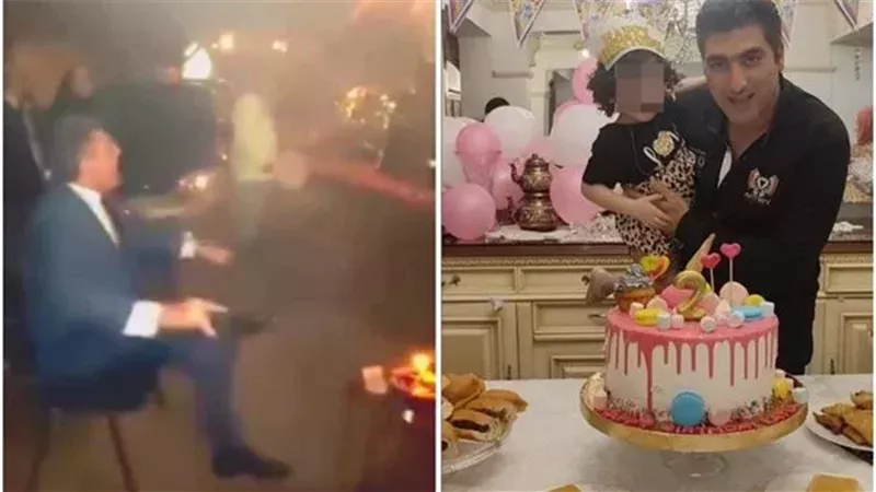 أب يحتفل بعيد ميلاد