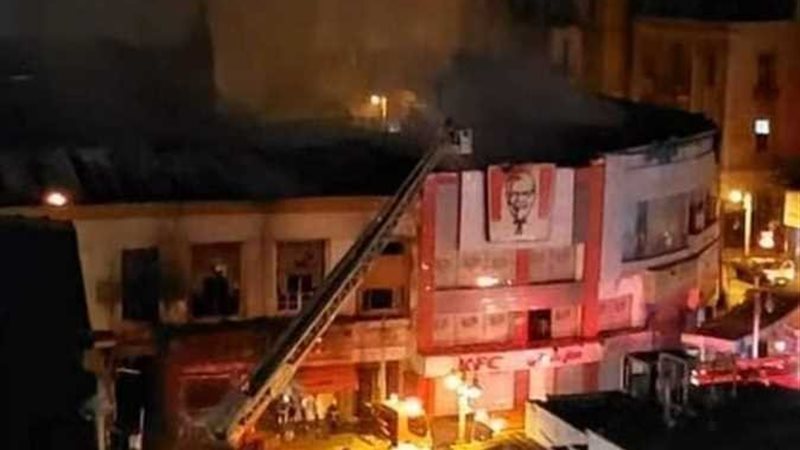 حريق محطة الرمل