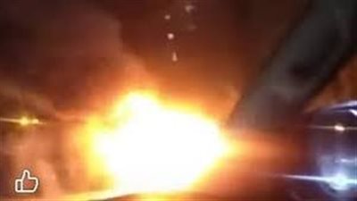 اشتعال سيارة.. تفاصيل الحادث أمام مبنى المعونة الأمريكية  وحالة من الفزع