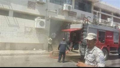 نار جهنم فى الأرض...حريق كبير فى مستشفى السادات ونقل مرضى العناية والحضانات على الفور