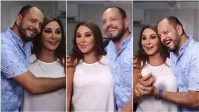 رد فعل غريب من معجب احتضن إليسا وحاول التصوير معها بشكل مفاجئ