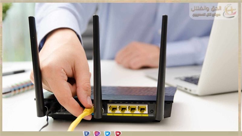 تشغل روتر الإنترنت