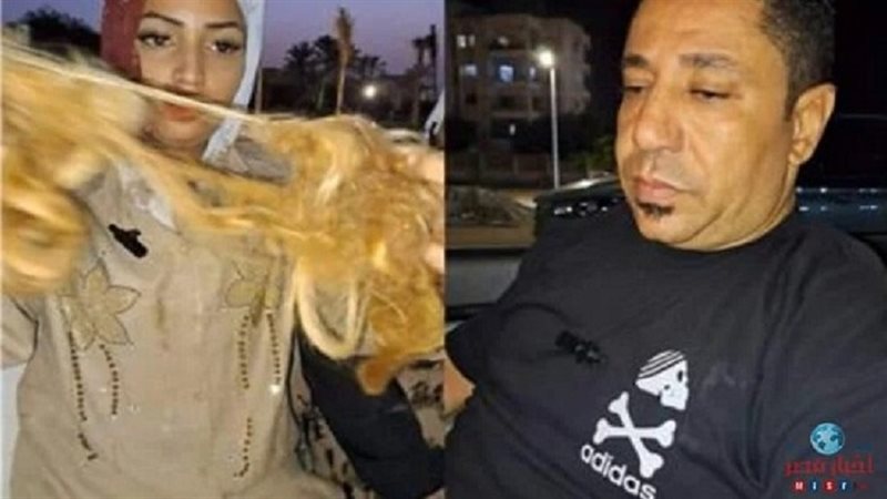 زوج يعتدي علي زوجته