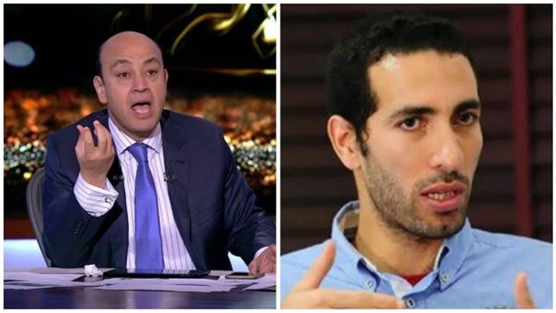 عمرو اديب وابو تريكة