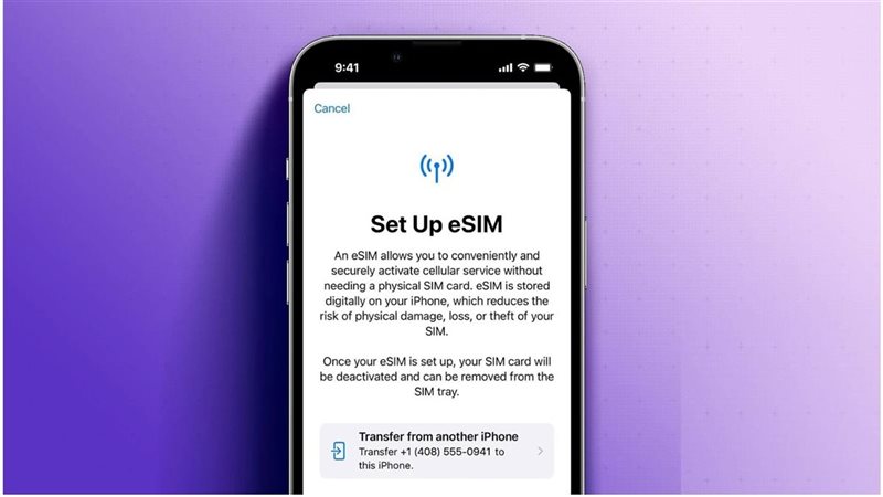تفعيل شريحة eSIM