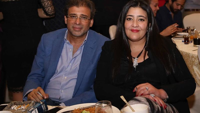 خالد يوسف وزوجته