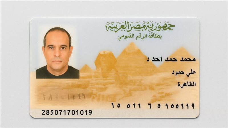 بطاقة الرقم القومي