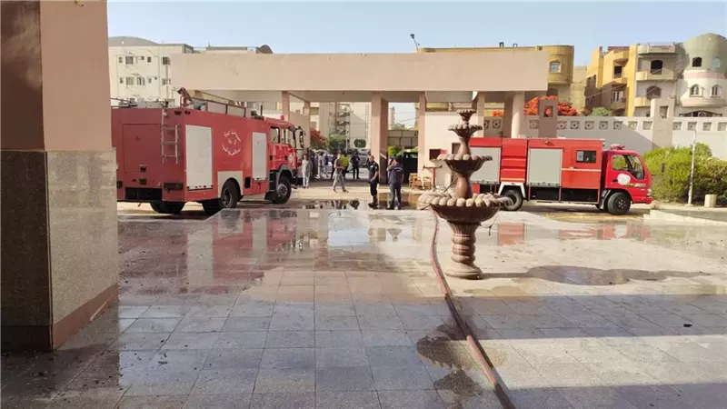 حــريق مدرسة الشيخ