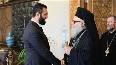 الرئيس السوري أحمد الشرع: الكنيسة شريك أساسي في تعزيز المواطنة وصون السلم الأهلي والوحدة الوطنية