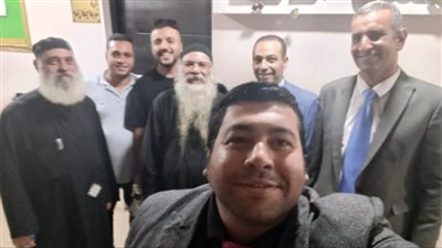 القمص لوقا أسعد يخرج من النيابة بعد إخلاء سبيله في قضية كنيسة العذراء برشيد