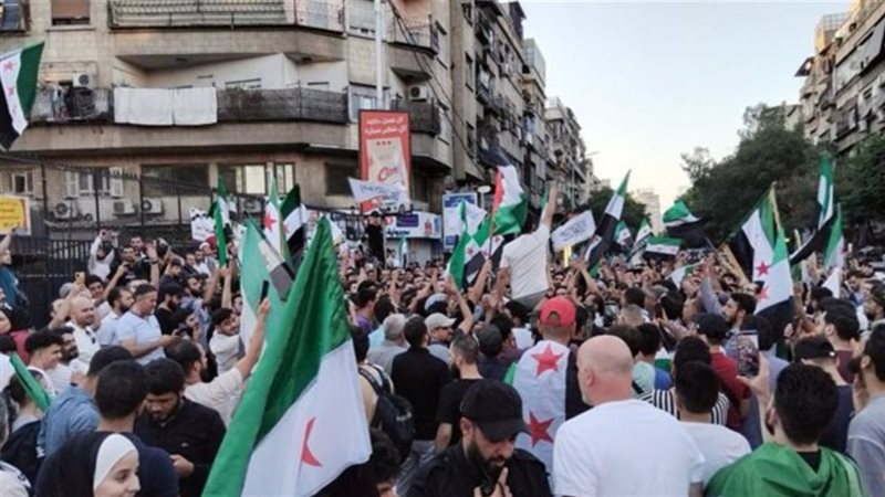 مظاهرات سوريين بدمشق