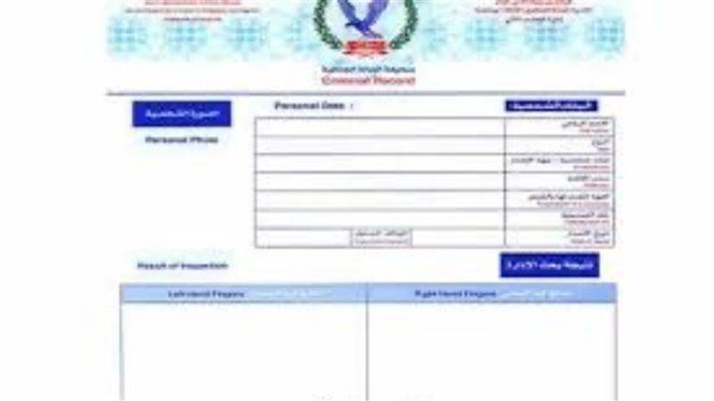 الفيش الجنائي
