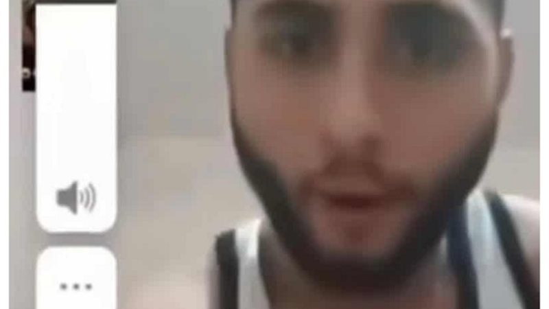 فيديو لشخص يهدد بحرق