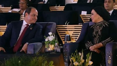 الرئيس السيسي والسيدة الأولى 