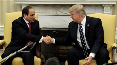 لقاء السيسي وترامب 