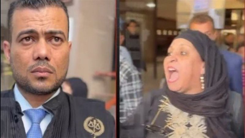  سيدة تهاجم محامي