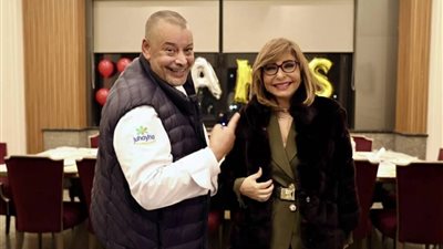 لميس الحديدي في مطعم البرنس 