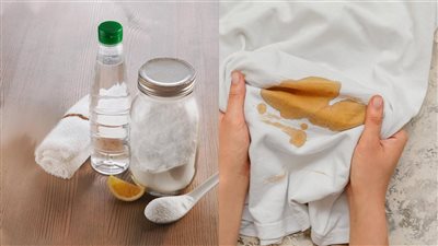 بقع الزيت على الملابس 