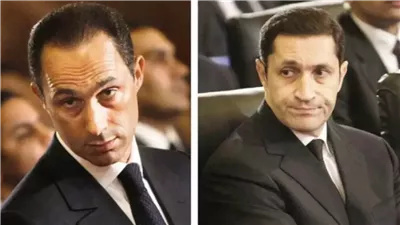 علاء وجمال مبارك أثناء فترة حبسهما 