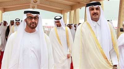 محمد بن زايد وتميم بن حمد  