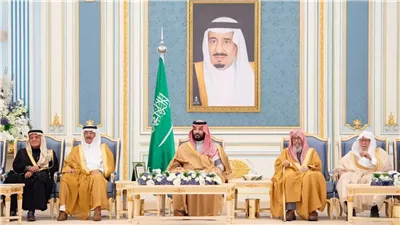 محمد بن سلمان يستقبل المهنئين برمضان 