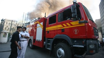 السيطرة على حريق أمام كنيسة العذراء بشبرا بسبب ماس كهربائي دون إصابات