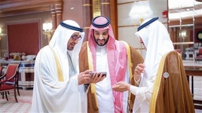 محمد بن زايد وتميم بن حمد 