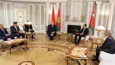 لقاء وزير الخارجيه البيلاروسي مع ذي يزن بن هيثم 