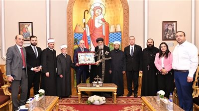 البابا تواضروس يستقبل وفداً فلسطينياً لبحث انتهاكات القدس وحماية المقدسات