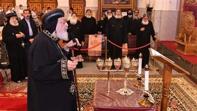 البابا تواضروس يترأس صلوات جمعة ختام الصوم من دير الأنبا بيشوي بوادي النطرون