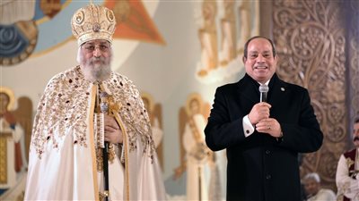 الرئيس السيسي يهنئ البابا تواضروس والأقباط بعيد القيامة المجيد برسالة رسمية