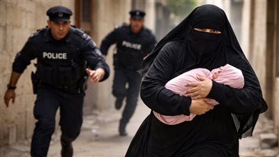  اختطاف رضيعة مستشفى الحسين بالقاهرة من منتقبة 