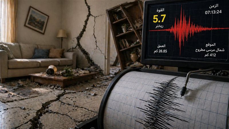 زلزال اليوم