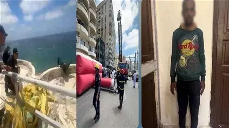 شاب مهتز نفسيا يعتلي
