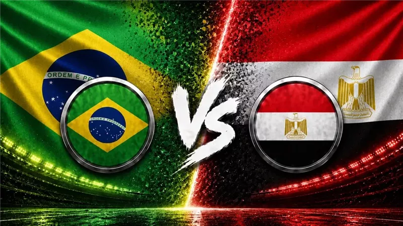 موعد مباراة مصر والبرازيل