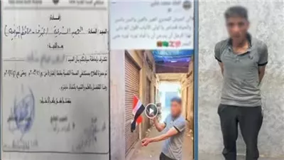 حرق علم مصر 