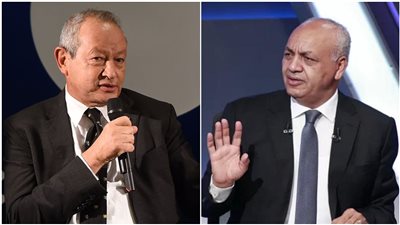 مصطفى بكري ونجيب ساويرس 