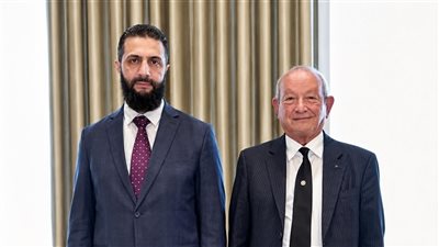 الرئيس السوري يستقبل نجيب ساويرس في قصر الشعب بدمشق 