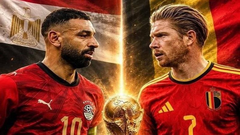 مباراة مصر وبلجيكا
