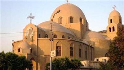 حريق مبنى خدمات كنيسة مارجرجس بالخصوص والحماية المدنية تسيطر والنيابة تطلب تقرير المعمل الجنائي والتحريات