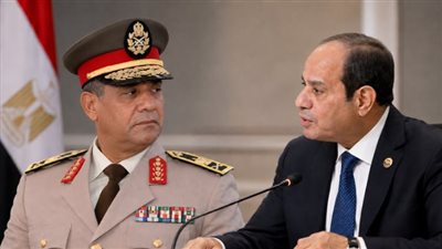  استقبال الرئيس السيسي للفريق أشرف سالم زاهر وزير الدفاع 