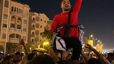 عامل الدليفري صاحب فيديو احتفالات فوز مصر 